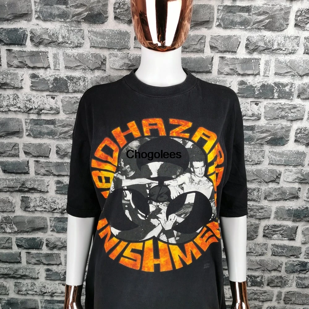 Bioопасная 1993 Винтажная Футболка Евро городская атрибутика Мега редкая |