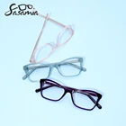 Женские очки SASAMIA, оправа с цветочным узором, женские компьютерные очки, оптические очки для чтения, близорукость, WD1239