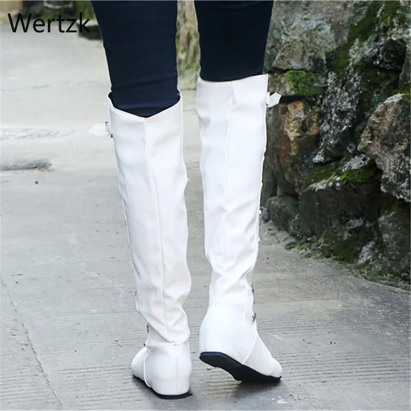 

2019 Slim Boots Sexy Over The Knee High PU Women Snow Boots Women's Fashion Winter Thigh High Boots Shoes Woman Botas Mujer A798