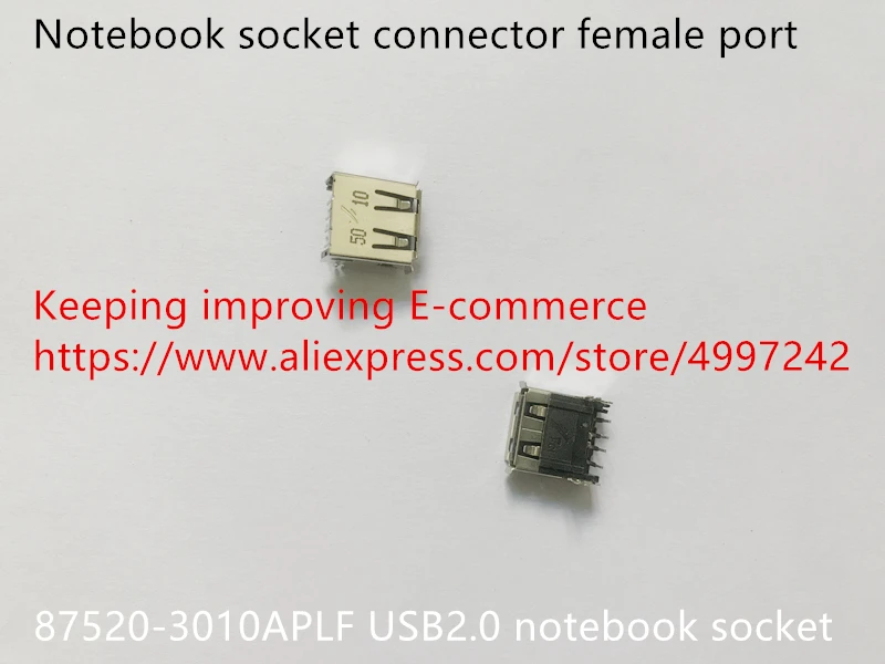 Оригинальный новый разъем для ноутбука 100% 87520 3010APLF USB2.0 гнездовой