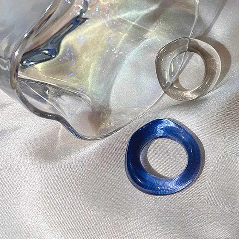 Ins эстетические красочные прозрачной акриловой смолы корейский геометрической