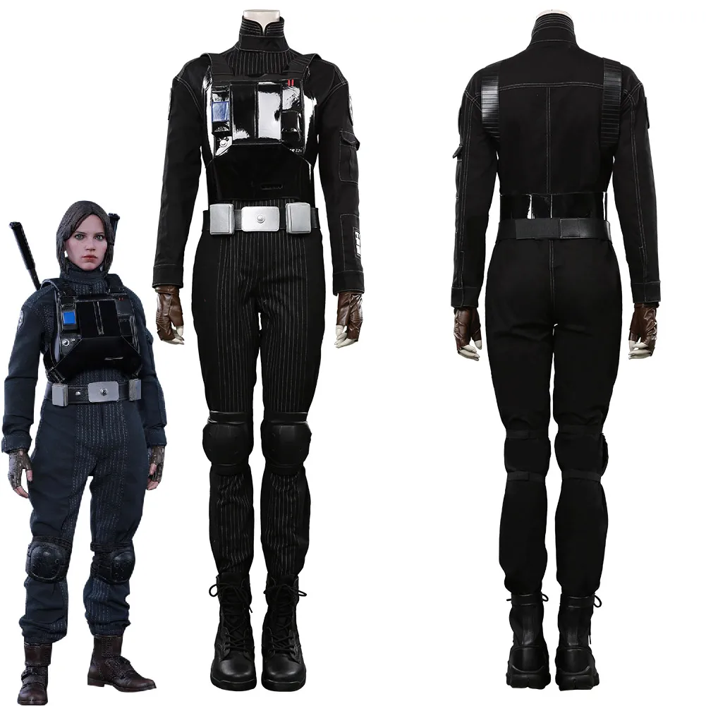 Jyn Erso комбинезон пилота костюмы для косплея на Хэллоуин Карнавальный