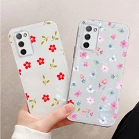fashion flower beautiful phone case for xiaomi mi 11 ultra lite 10 redmi note 9 8 7 9a k30s k40 pro transparent coque
