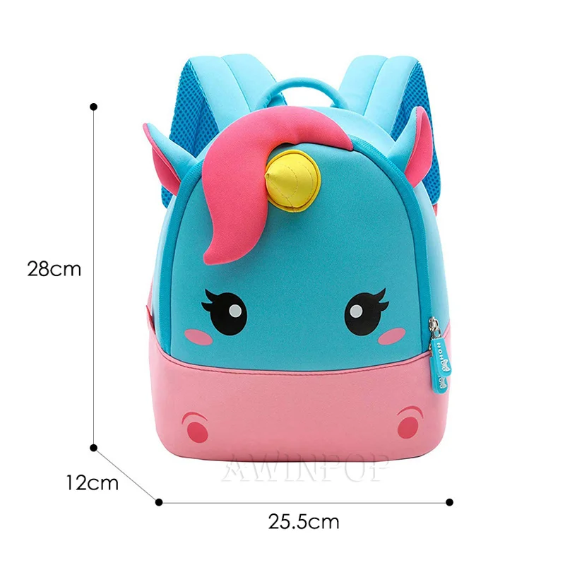 unicorn2-small Розовые школьные сумки с единорогом для девочек, детские рюкзаки для детского сада, рюкзак с изображением животных, детская маленькая сумка, Mochila Infantil - Цвет: unicorn2-small