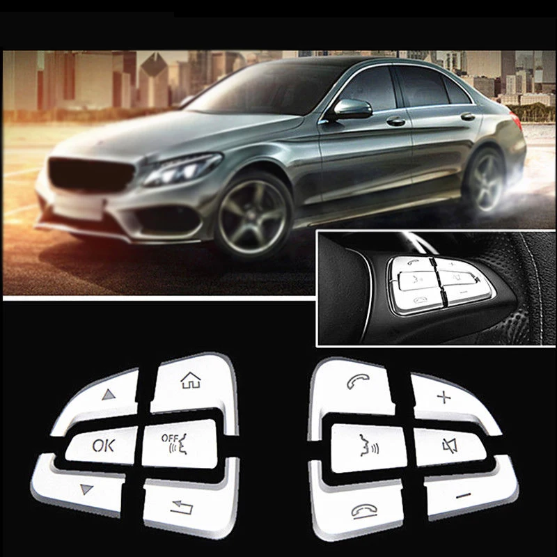 Replace Steering Wheel Button cover Decor Decorative Sticker High Quality | Wheels &amp Hubs