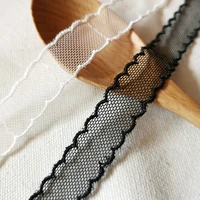 1yard 91cm black white lace trim fabric 1 5cm guipure mesh lace collar sewing accessories lace doll dress encaje dentelle qz48
