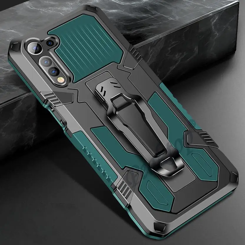 REALME C21 C15 C3 C11 противоударный чехол для Oppo Realme 6S 7 5G на пояс с застежкой Чехол