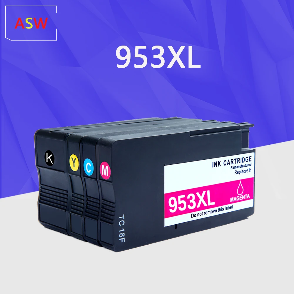 4PK 953 953XL чернильный картридж для HP OfficeJet Pro 7740 8710 8715 8720 8730 8740 8210 8216 8725 принтер