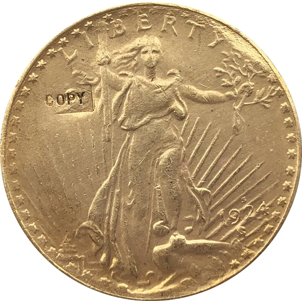 

USA 1924 $20 St. Gaudens Coin Copy