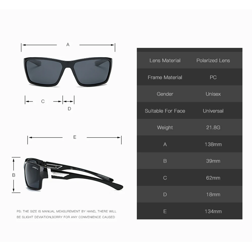 

Classic Sports Men Women Polarized SunGlasses Polarized Mirror Sunglasses Custom Made Myopia Minus Prescription Lens -1 To-6