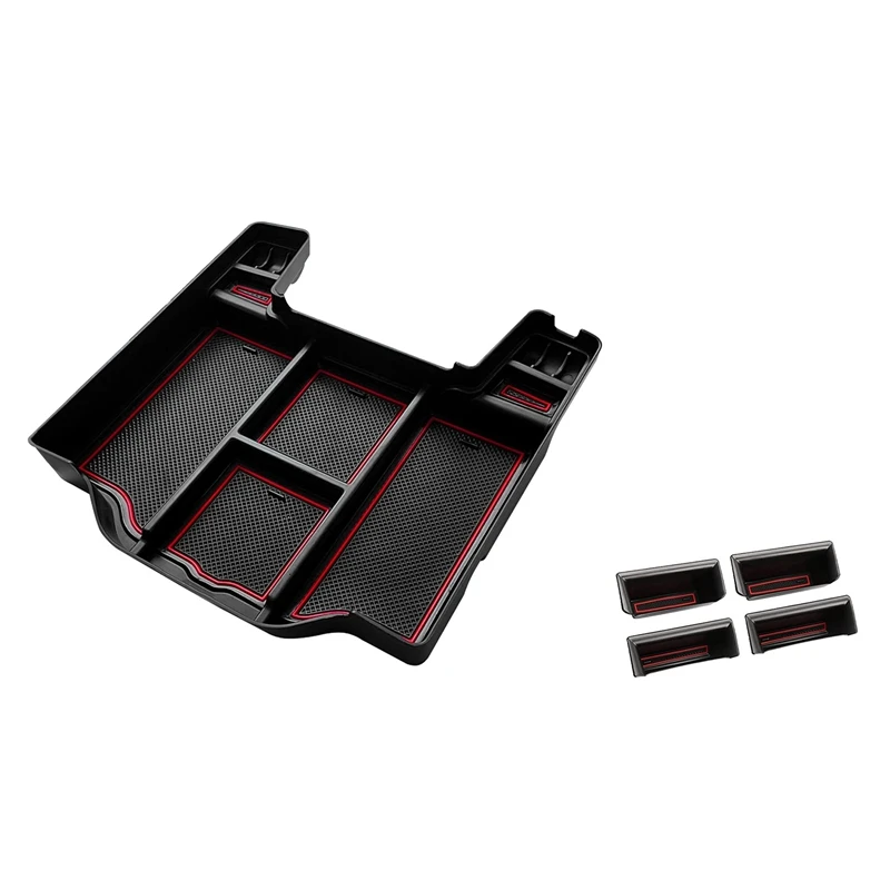 

Center Console Organizer Tray & Door Side Storage Box For Dodge RAM 1500 2019-2021 Armrest Storage Box Accessories