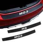 Наклейки для заднего бампера автомобиля MG MG3 MG5 MG6 ZS EZS HS, наклейки из углеродного волокна