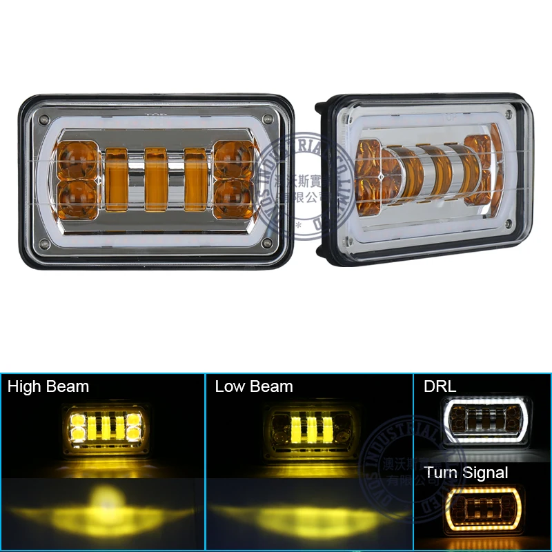 4x6 &quotквадрат 30 Вт Светодиодный противотуманный автомобильный светильник с