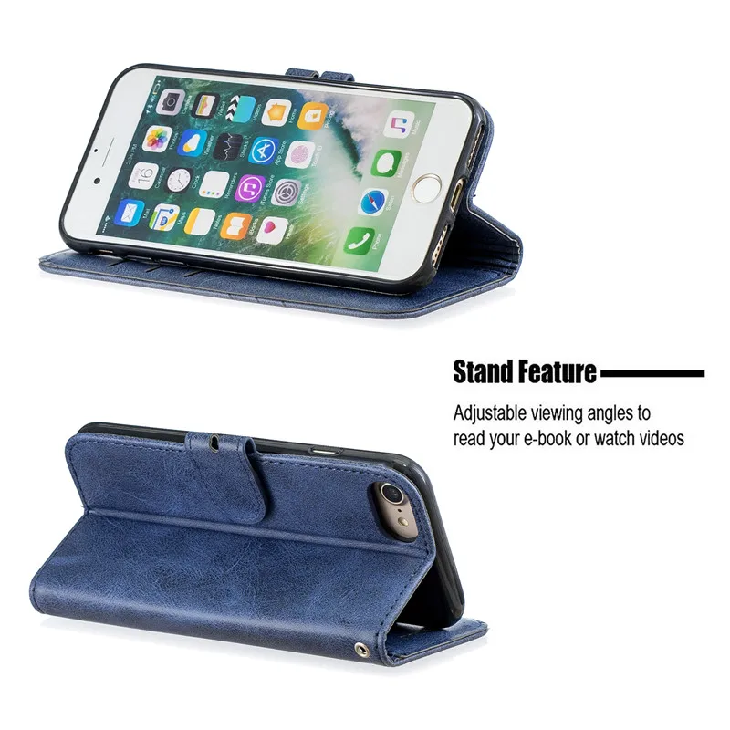 Чехол se 2 Etui для iphone 2020 se2 i phone 7 9 iphone7 8plus iphone8 se2020 7Plus кожаный чехол бумажник