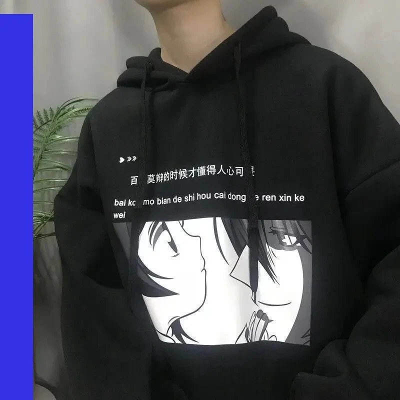 

Sweatshirt cartoon print Harajuku loose hood Female sweatshirt Kawaii clothes Oversized hoodie y2k korean fashion vintage