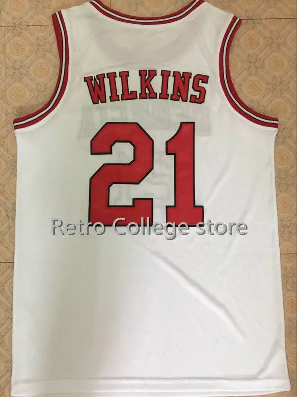 

high quality Dominique #21 Wilkins Georgia Basketball Jersey Mens Stitched Custom Any Number Name jerseys