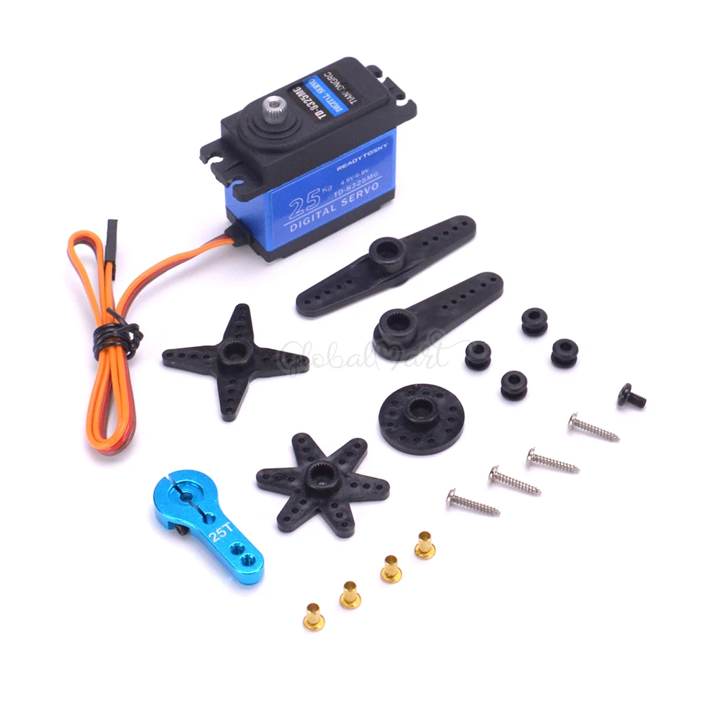 Обновление RC servo 25 кг металлический шестерни цифровой сервопривод baja