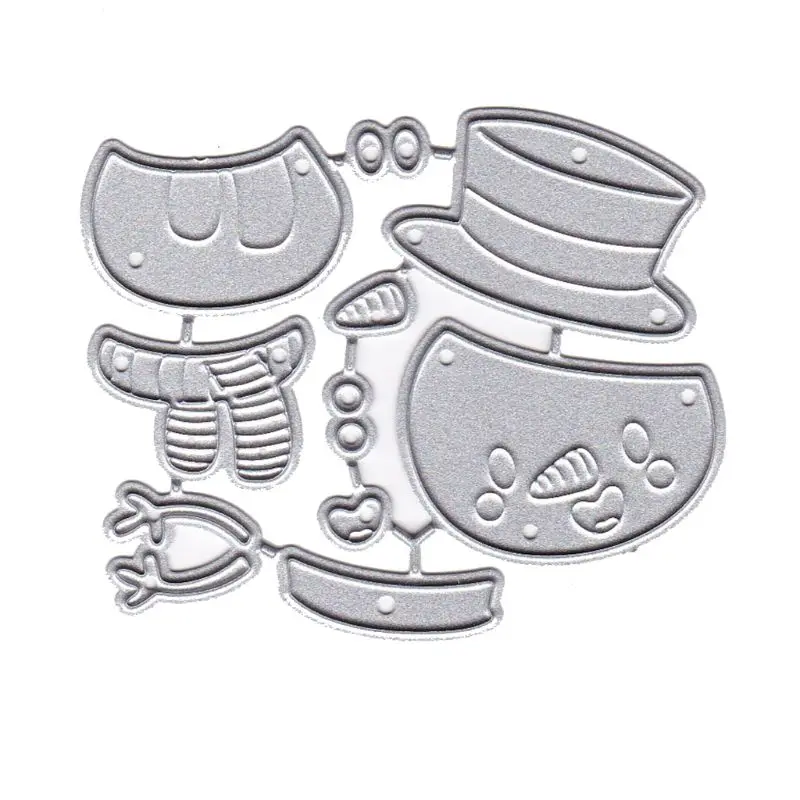 Милый Рождественский снеговик металлические режущие штампы Фотообои | Дом и сад