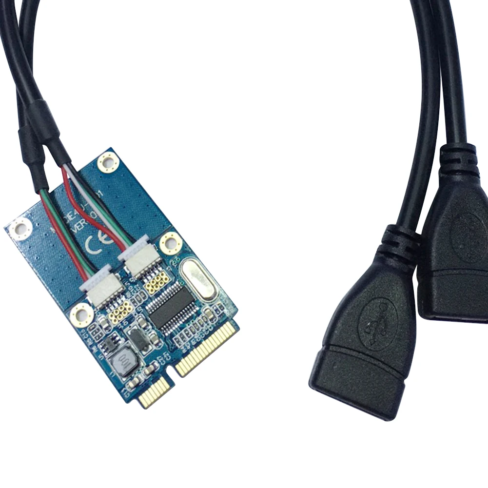 mini pci e pci express dual usb адаптер mpcie в 5 контактный