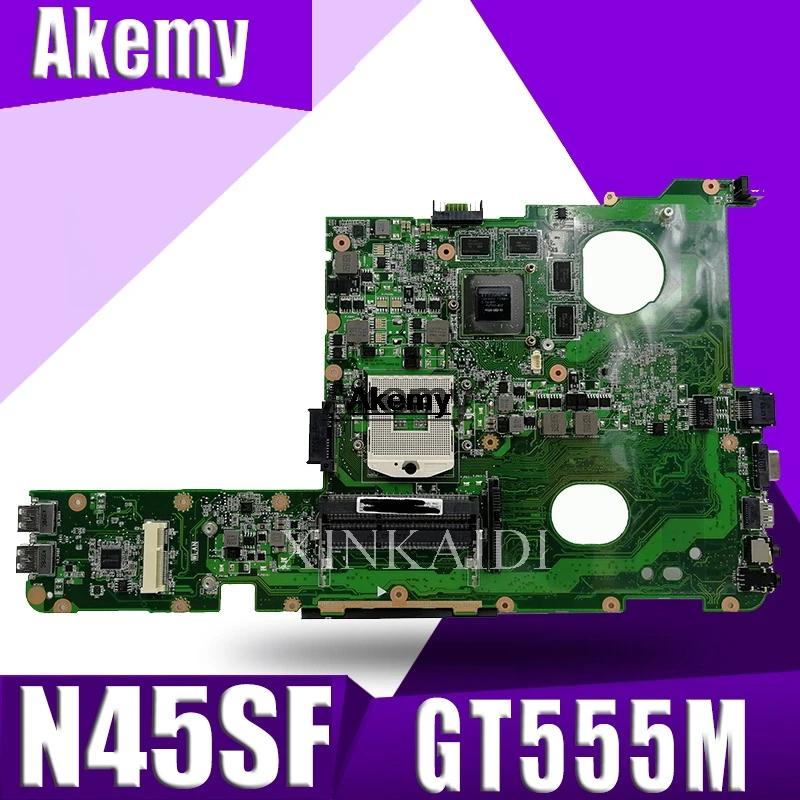 

Akemy N45SF материнская плата для ноутбука ASUS N45SF N45SL N45S N45 тест оригинальная материнская плата