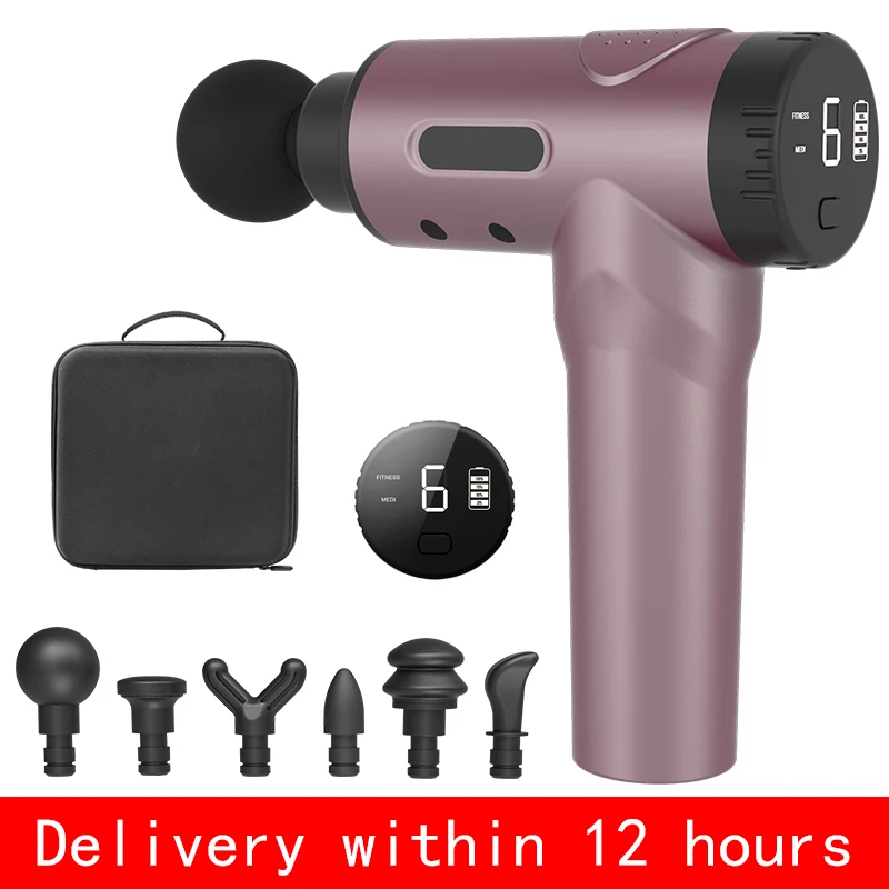 ЖК дисплей массажный пистолет глубокий мышечный массажер мышечная боль массаж