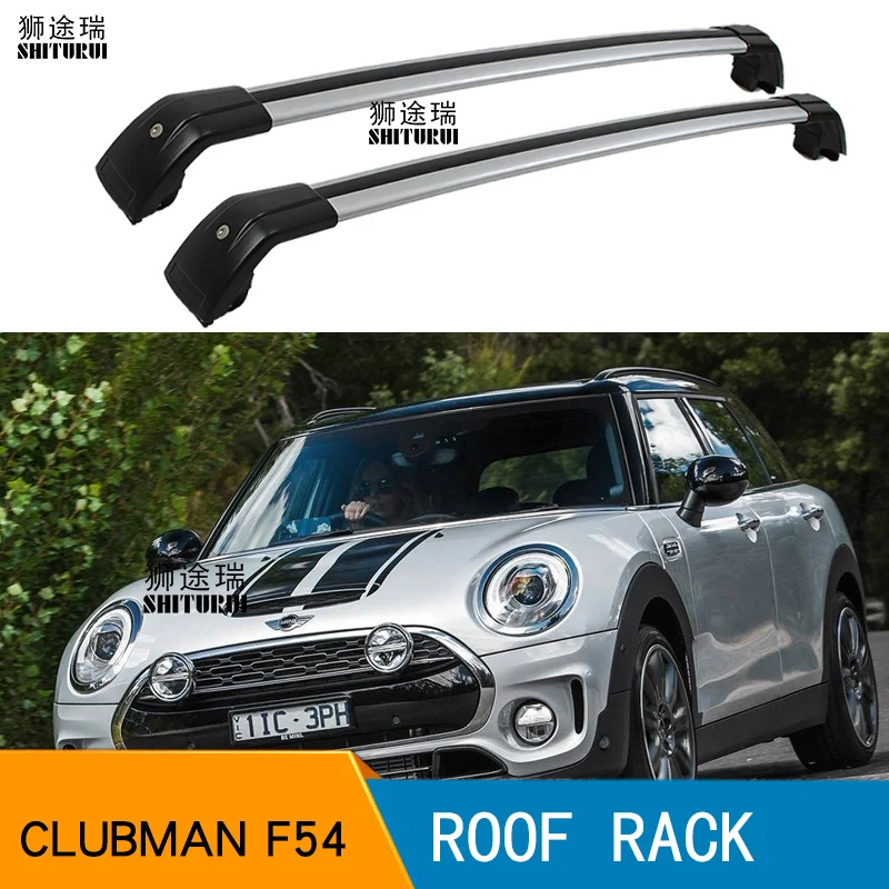SHITURUI 2 шт. Крыши Баров для мини Clubman (F54) [2014 2019] 2015 2016 2018 алюминиевый сплав Боковые