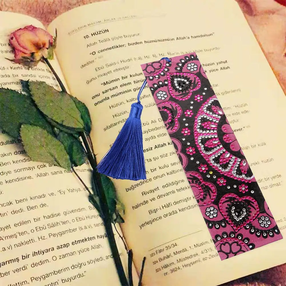 DIY ручная работа алмазная живопись Закладка кожаная кисточка специальная форма