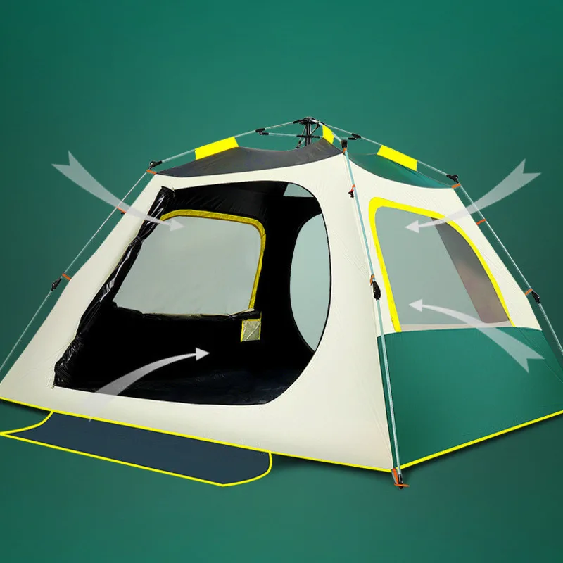 Автоматическая двухслойная туристическая палатка на 3 2021 7 человек виниловая с