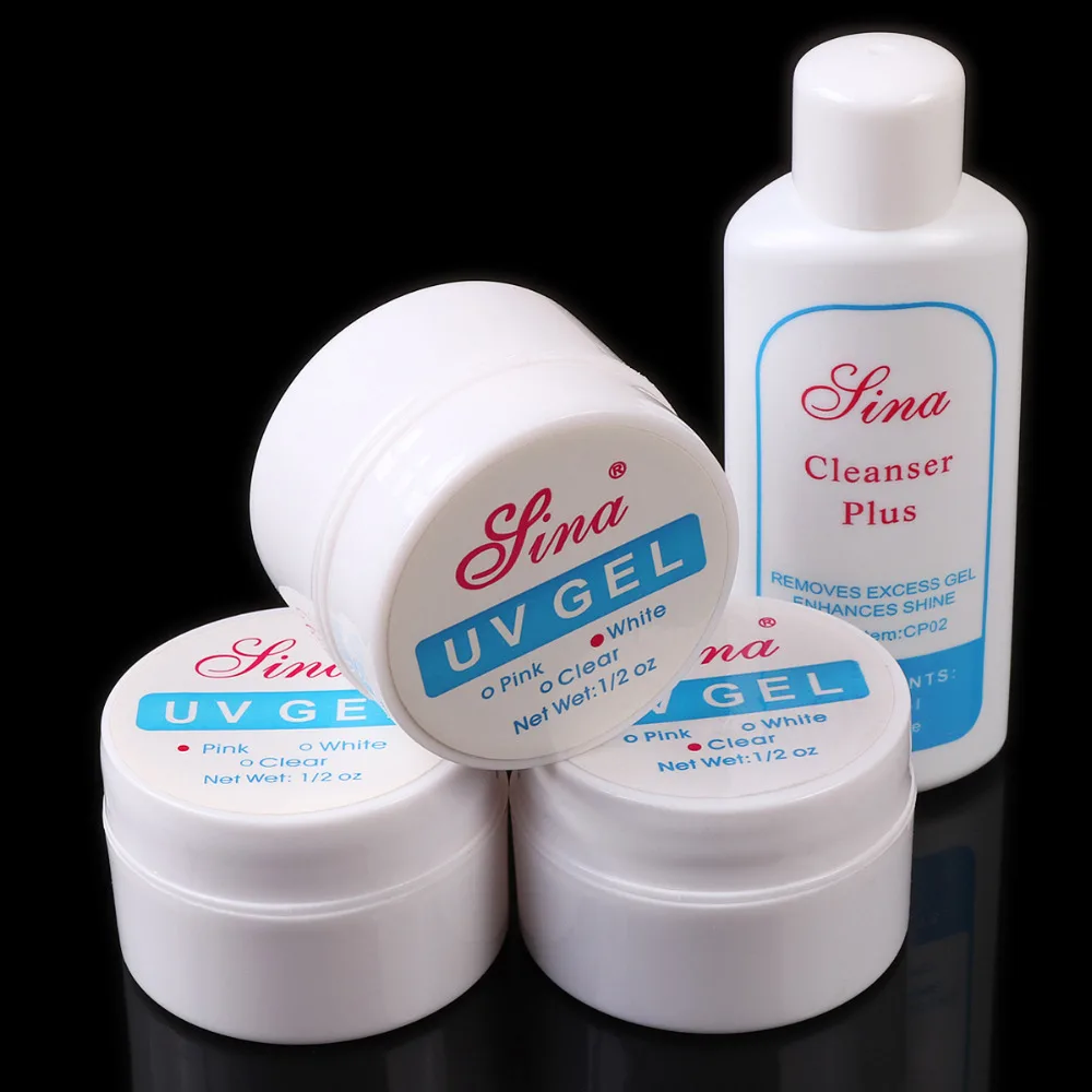 Monja 8 шт набор гелей для ногтей акриловый УФ гель верхнее покрытие очищающее