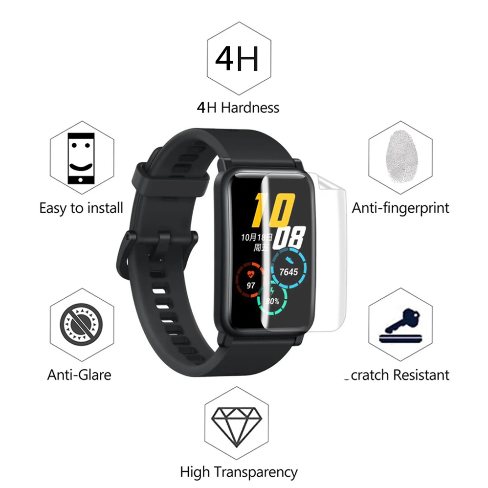 3 шт нетонкая Гидрогелевая пленка или Huawei Honor Watch ES/Fit Смарт-часы полная защита