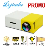 lejiada yg300 pro led mini projector 480x272 pixels supports 1080p hdmi usb audio portable home media video player