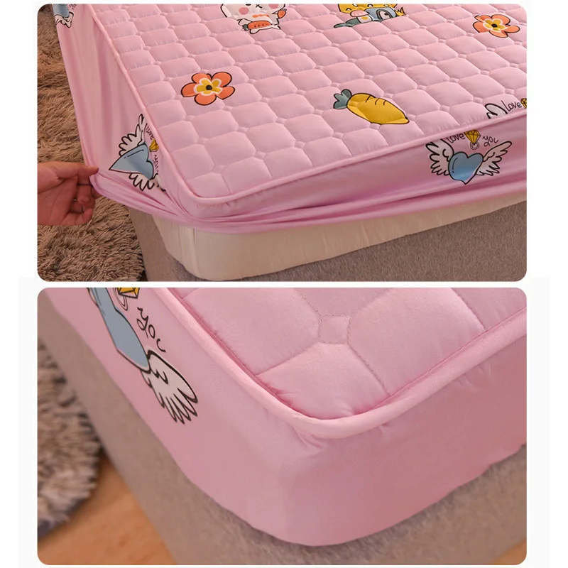 Стеганое покрывало на кровать новое толстое стеганое матрас из матовой ткани с