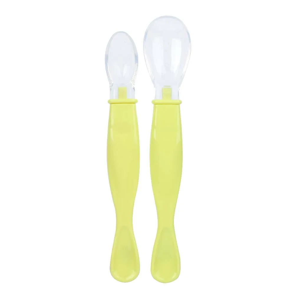2 шт. детские ложки посуда для кормления детей столовые приборы ложка силиконовые
