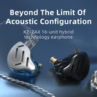KZ ZAX HIFI бас наушники 7BA + 1DD гибридные наушники-вкладыши спортивные наушники с шумоподавлением гарнитура с микрофоном PK ZSX ZS10 PRO AS16 AS12
