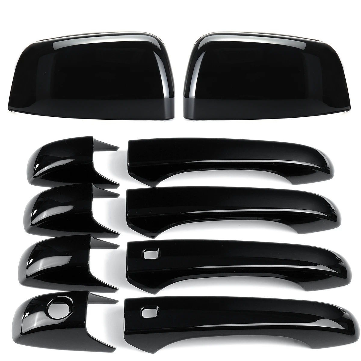 8 шт./комплект чехол для Наружная ручка двери автомобиля глянцевый черный Jeep Grand