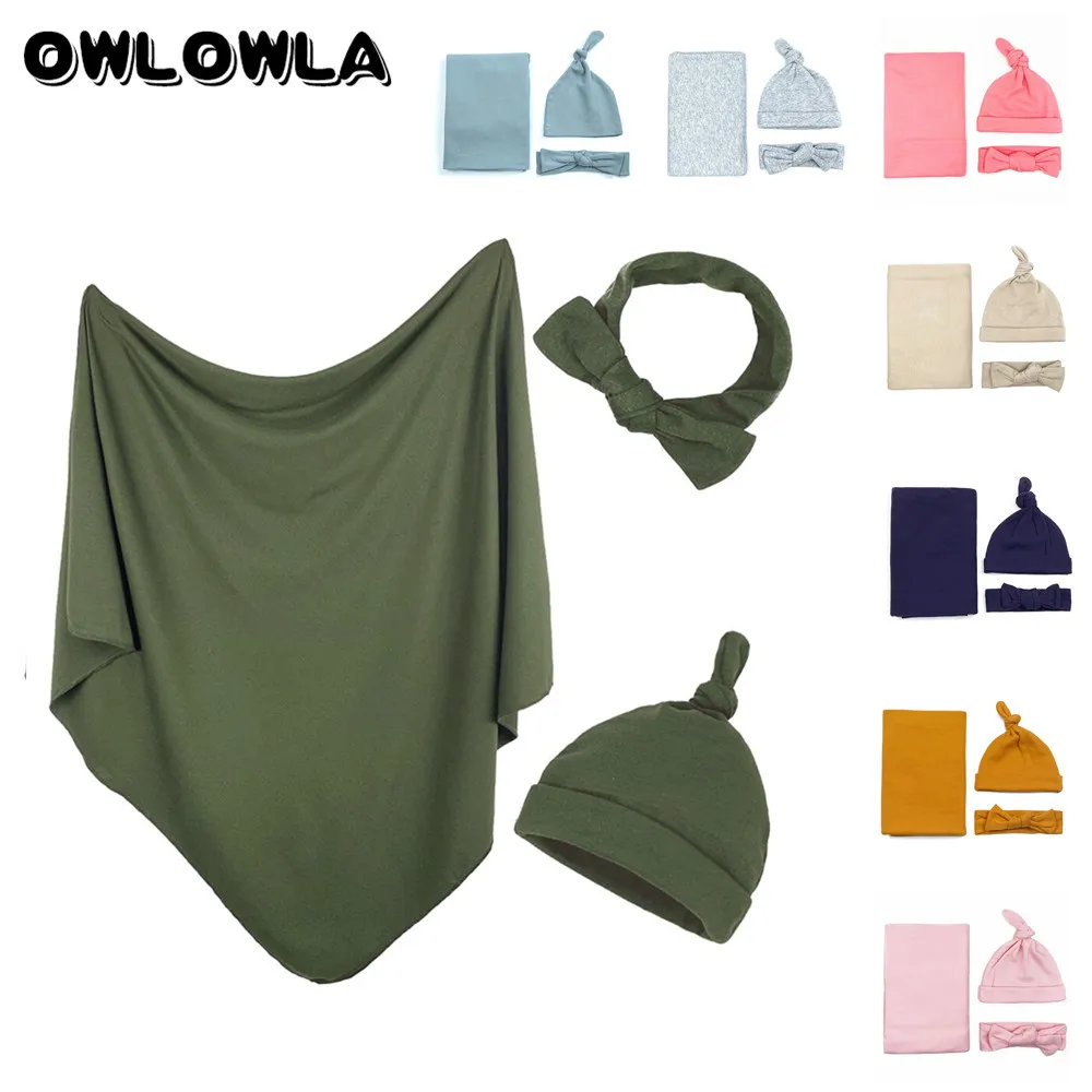 Детский комплект из одеяла и шапки пеленки для новорожденных мягкий эластичный