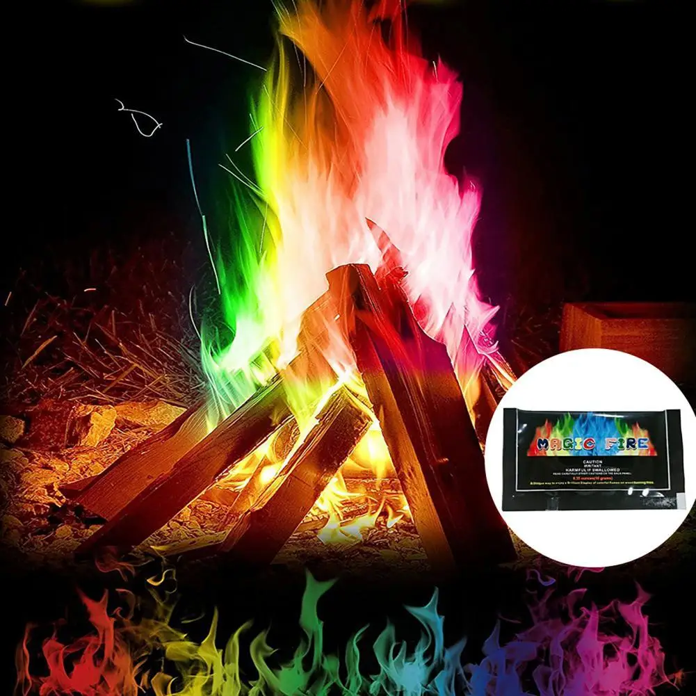 

10 г/15 г/25 г/30 г, экологически чистый Яркий порошок с эффектом пламени, легкий меняющий цвет порошок с эффектом пламени, товары Вечерние