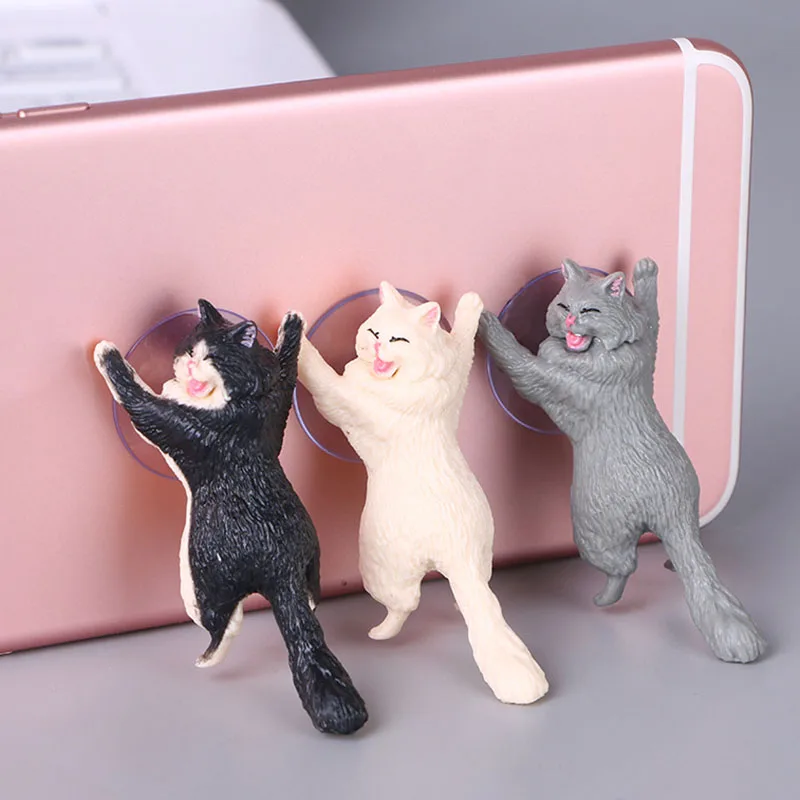 Горячая Распродажа 1 шт. милый держатель для телефона с кошкой универсальная