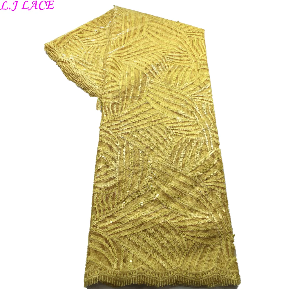 Новинка 2020 вышивка пайетками простой стиль Сетчатое кружево высокое качество