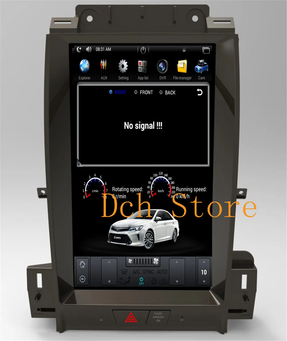 13 3 ''вертикальный tesla стиль Android 9 0 автомобильный DVD плеер GPS навигация радио для