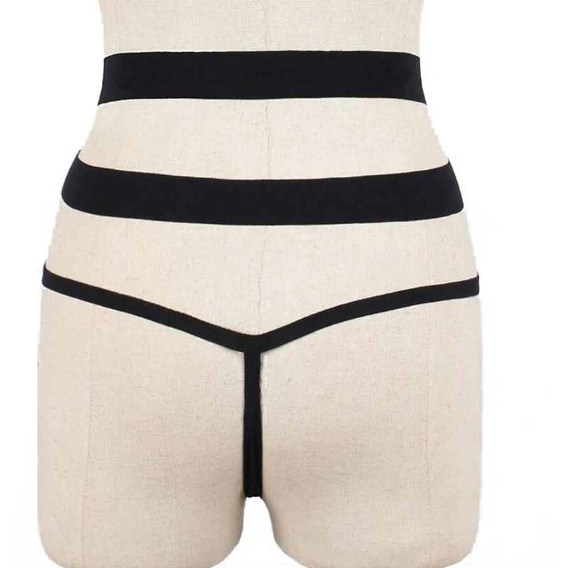 Новые Сексуальные бандажные открытые стринги женские трусики сексуальное