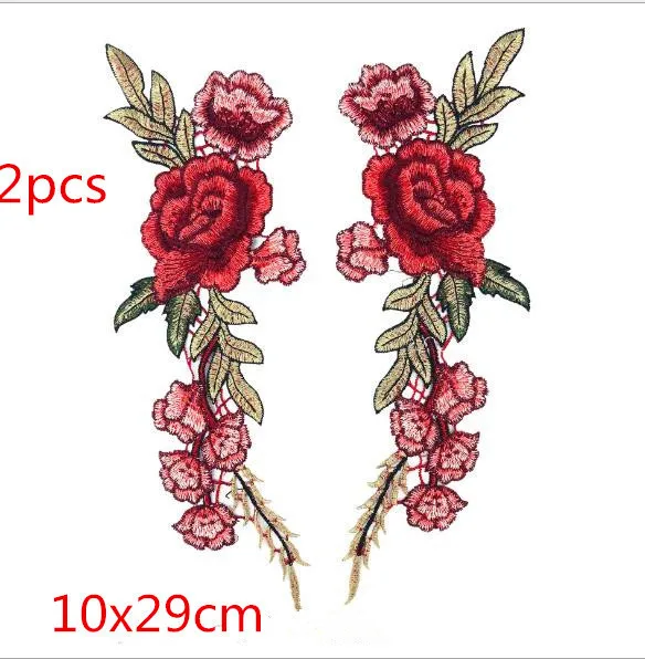 Новинка Цветочные Розы бабочки цветы вышивка утюгом патчи аппликация значок для