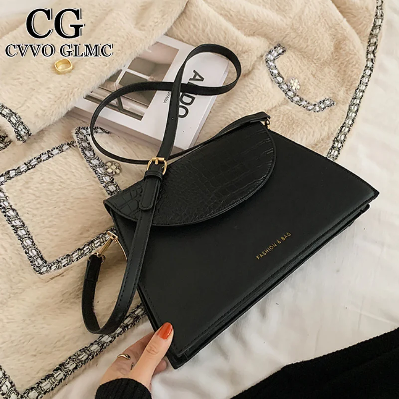 

Cvvo Glmc Ladies Fashion Shoulder Bag Casual Messenger Bag Pure Color PU Female Bag Designer Ladies Bag Mobile Phone Bag