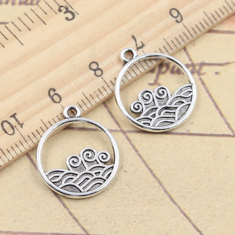 

Подвески с волнами 19x1, 6 мм, подвески в античном стиле, сделай сам, ручная работа, 20 шт.