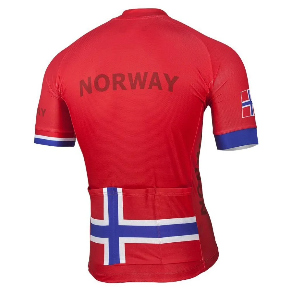 

Norway 2020 Outdoor New Red Summer Cycling Jersey Set Bike Road Mountain Race Bicycle Wear Bib Short Breathable 9d Gel Ciclismo