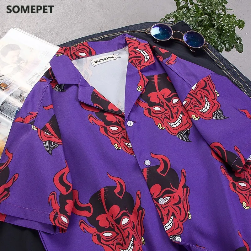 

Camisa Masculina Mens Summer Fashion Shirts Casual Short Sleeve Beach Tops Loose Casual Blouse Men New Fashion Casual Streetwear