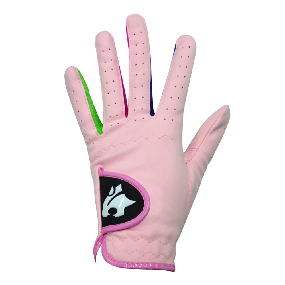 A Pair Of 3-12 Jaguar Children’S Golf Gloves Soft Leather Anti Slip For Boys And Girls