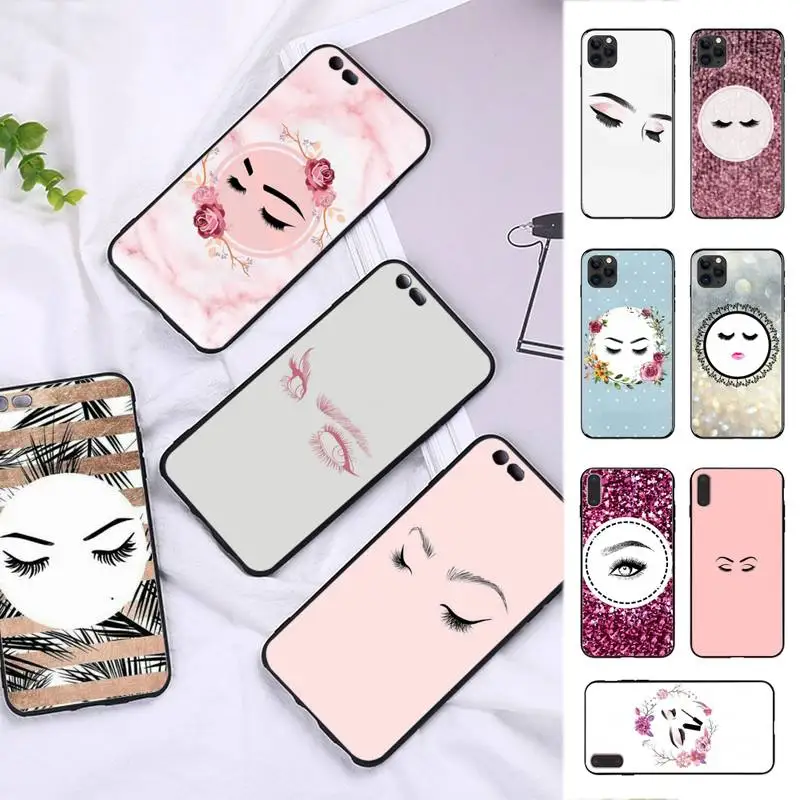 

Eyelash Makeup Phone Case for iphone 13 8 7 6 6S Plus X 5S SE 2020 XR 11 12 pro XS MAX