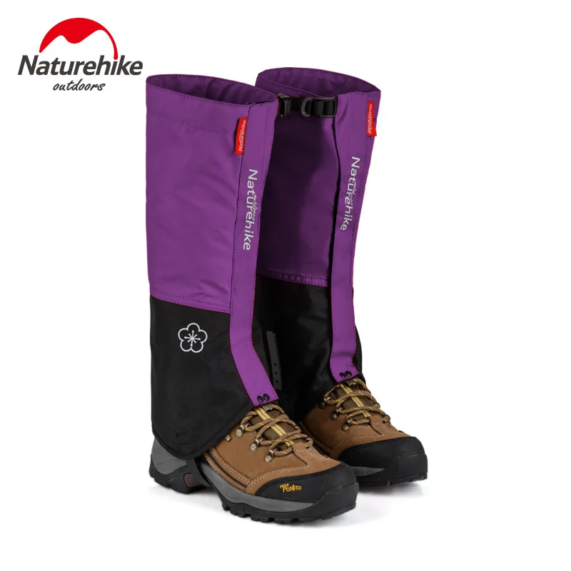 Naturehike 1 пара гетры походные гетры водонепроницаемые зимние походные гетры для альпинизма, охоты, треккинга, снега гетры - Цвет: Women Purple