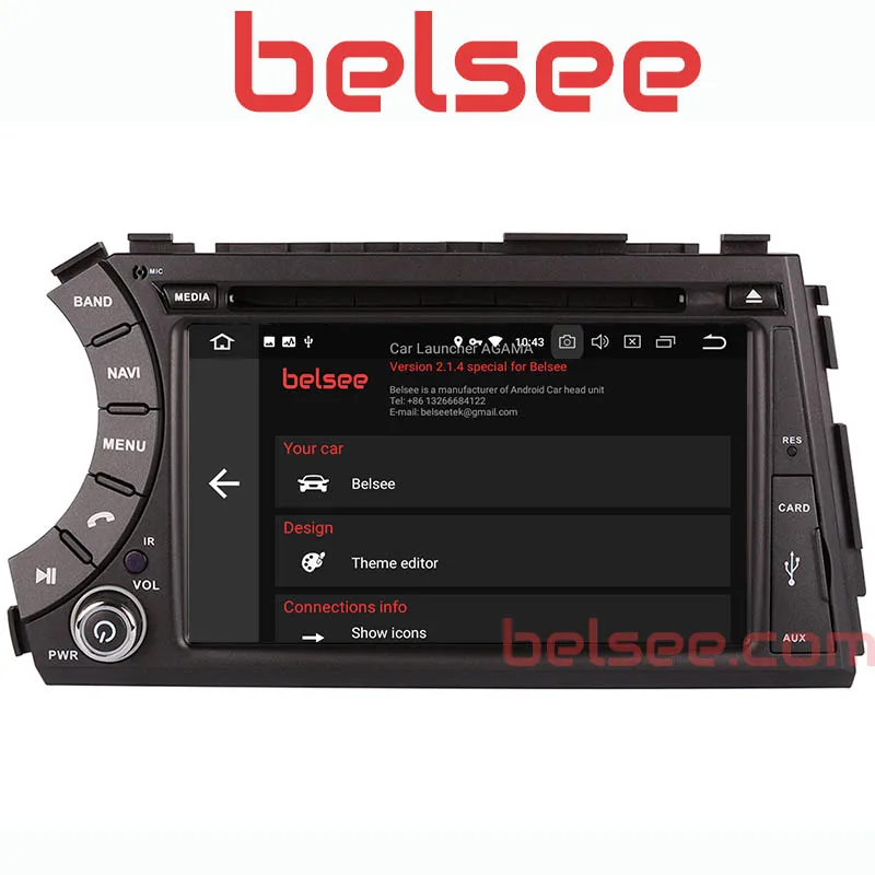 Belsee сенсорный экран Android 9,0 автомобильный dvd-радиоплеер мультимедиа для ссангйонг Актион, ссангйонг кайрон корэнд головное устройство gps навигация